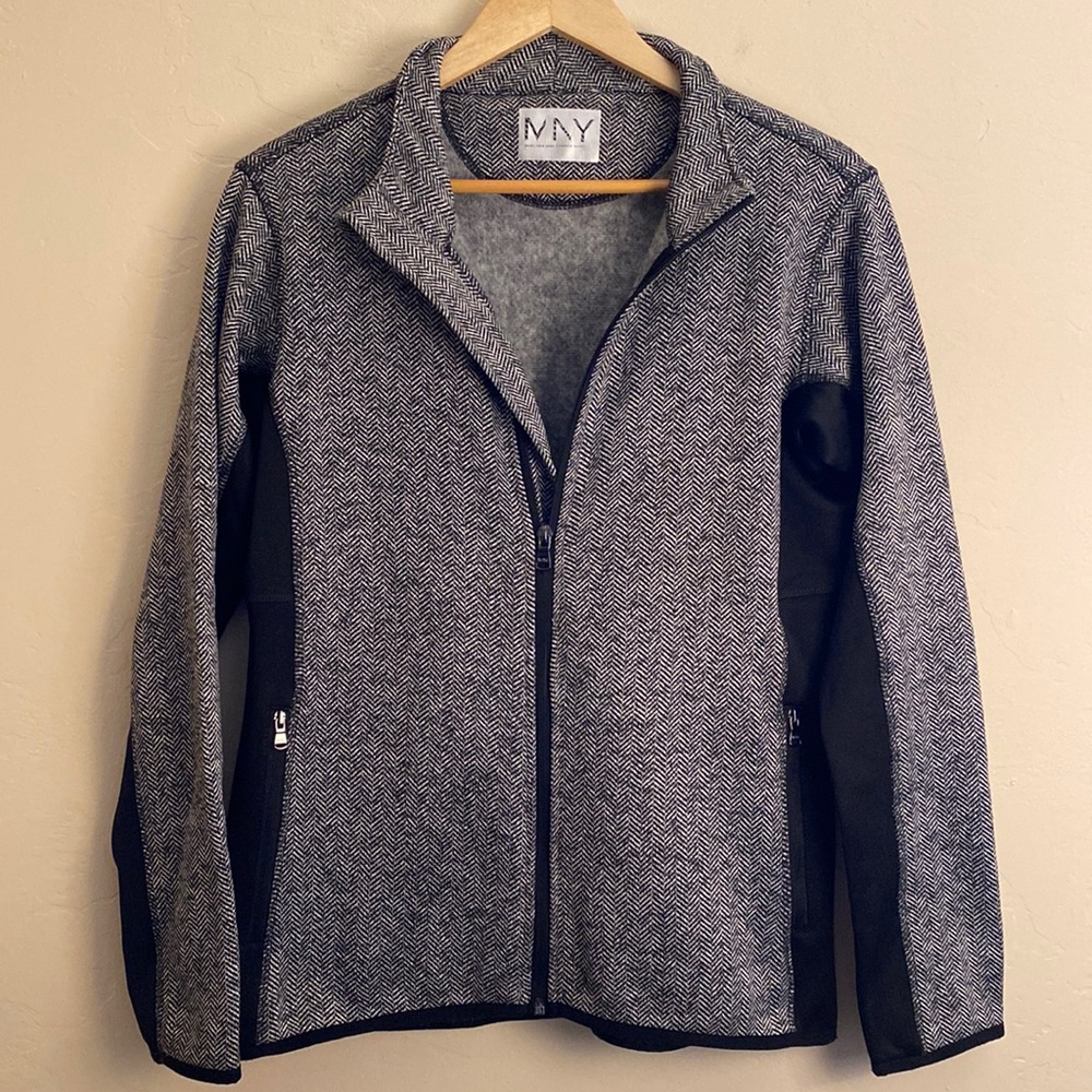 Marc New York- Zip-up Chevron Sweater Jacket, M, EUC